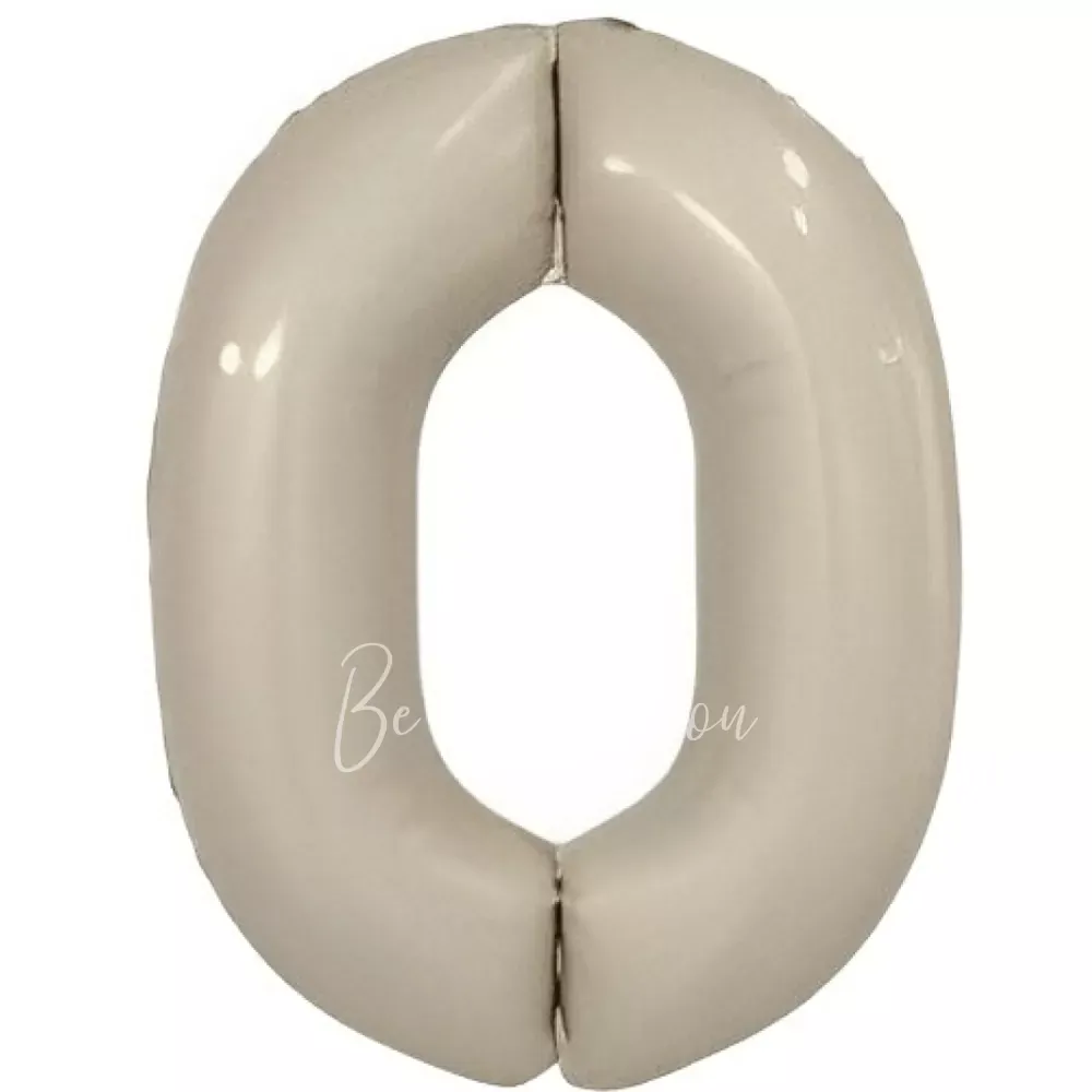 40" Foil numbers 0 Mystic Cream