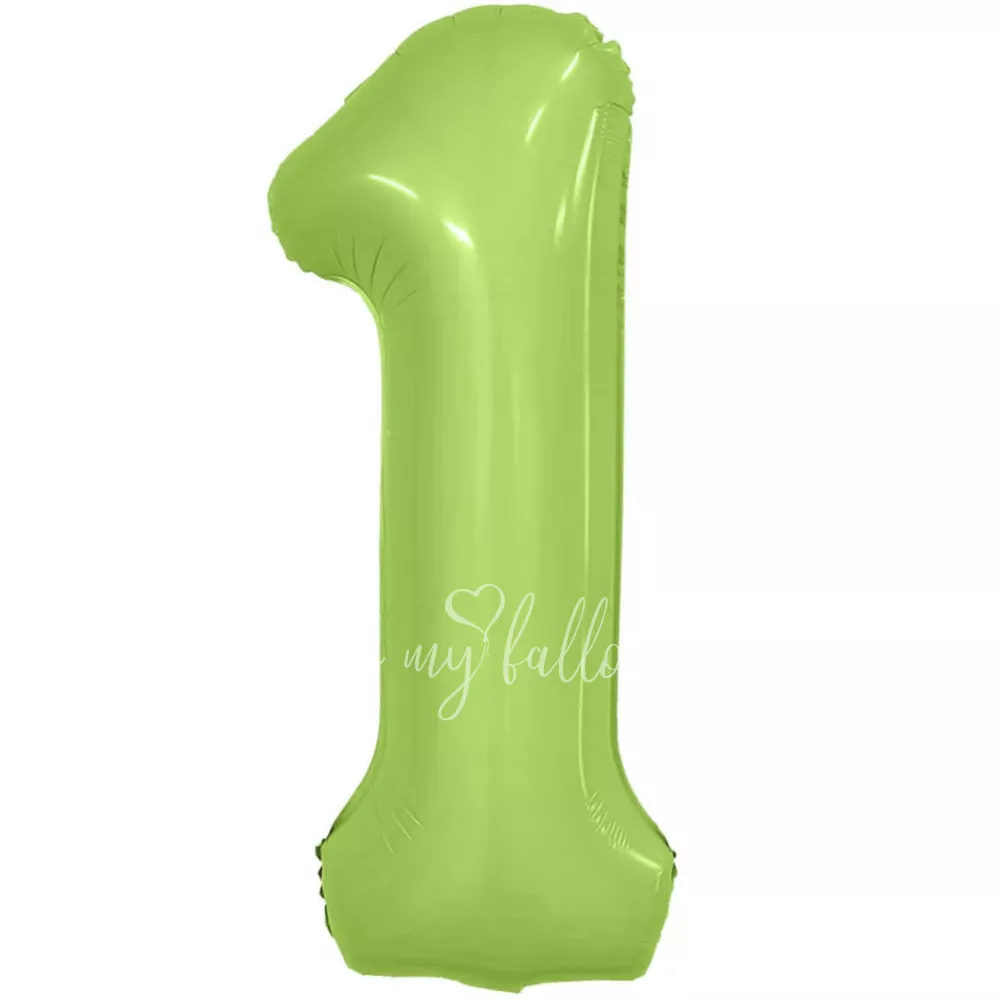 40" Foil numbers 1 Mystic Pistachio