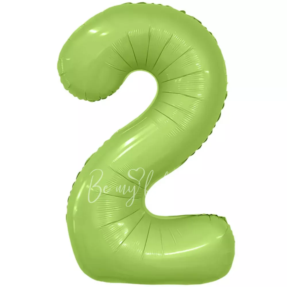 40" Foil numbers 2 Mystic Pistachio