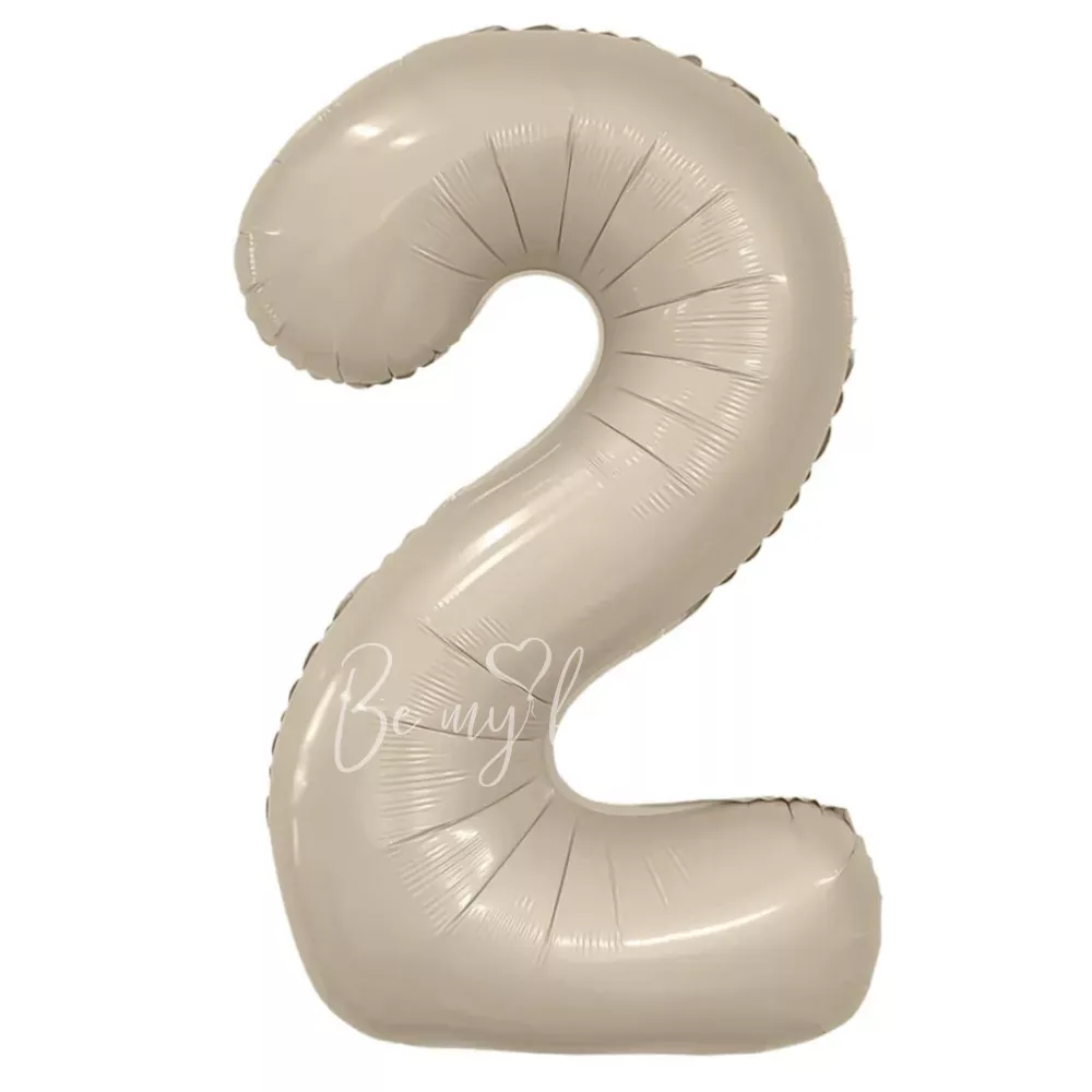 40" Foil numbers 2 Mystic Cream