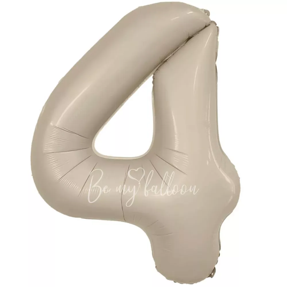 40" Foil numbers 4 Mystic Cream
