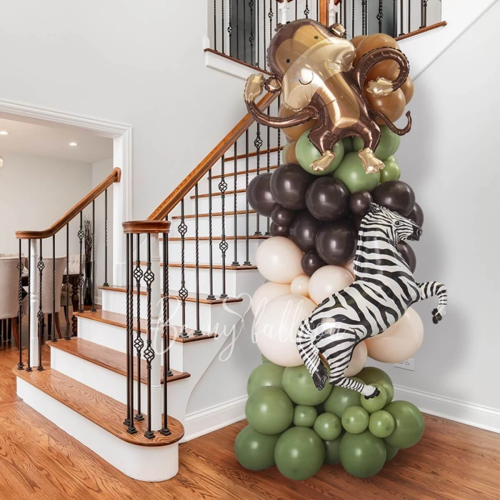 Organic balloon column "Jungle"