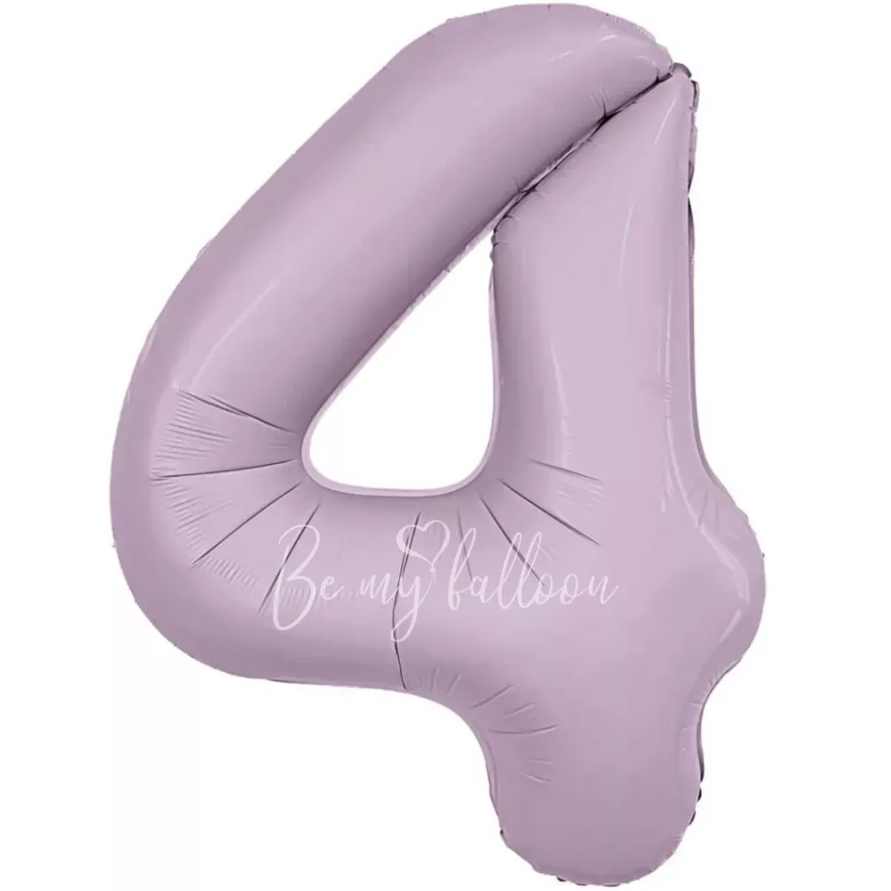 40" Helium foil gloss Orchid Number 4 balloon