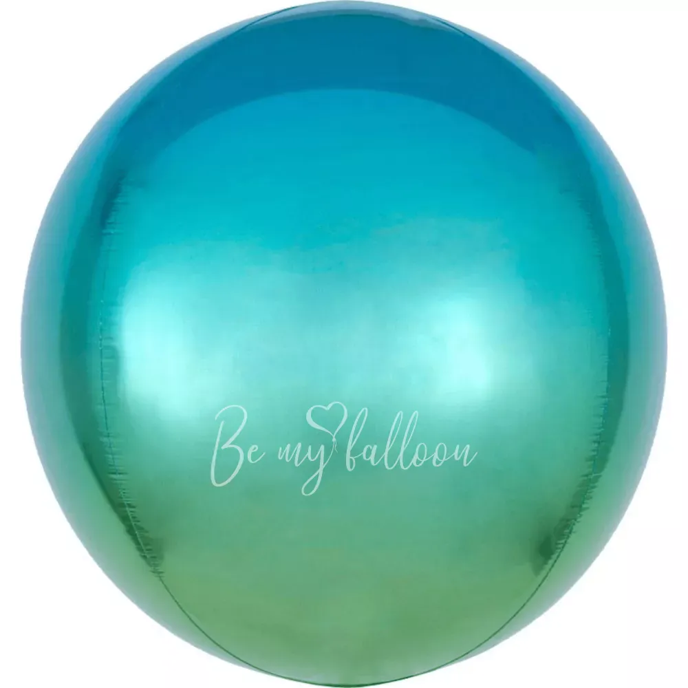 16" Шар из фольги 3D Сфера радужный