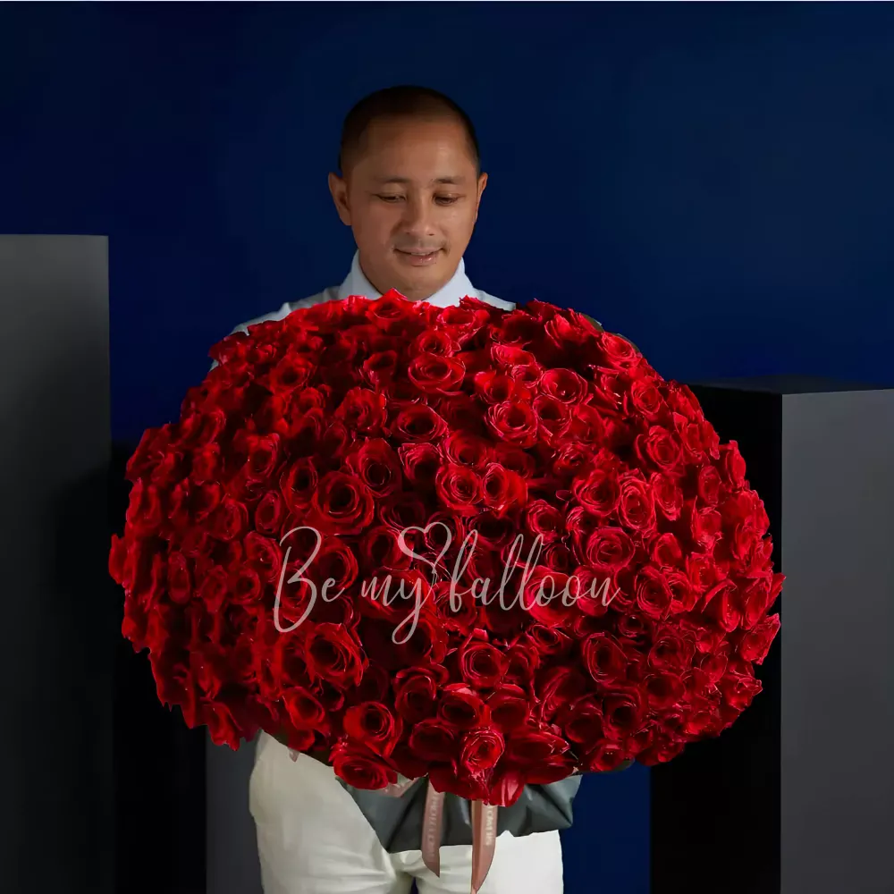 300 Red Roses Bouquet x Darcey