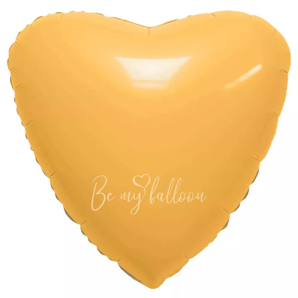 18" Apricot heart foil shape 