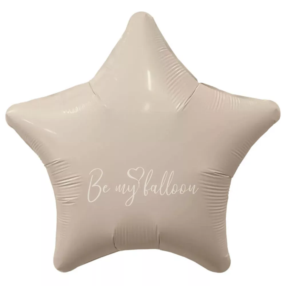 18" Cream star foil shape 