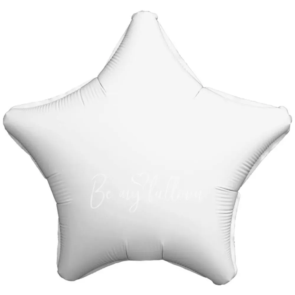 18" White star foil shape