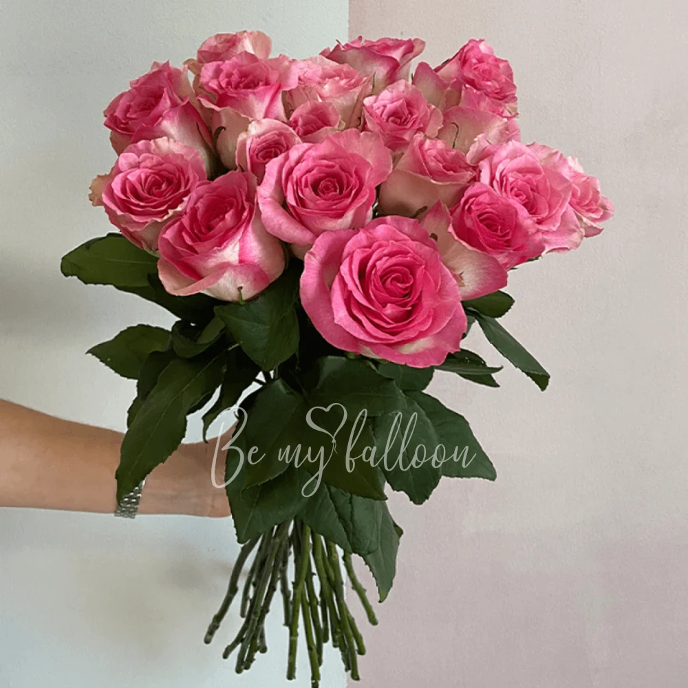 20 Duo Pink Colored Premium Roses