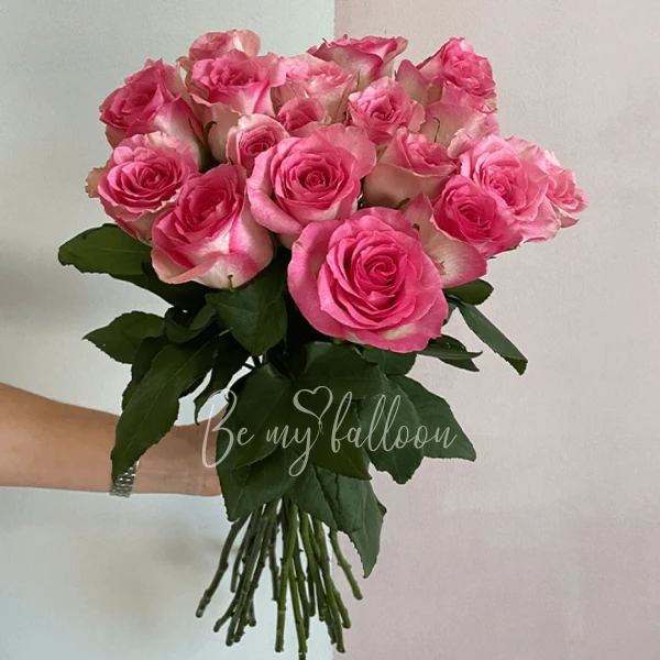 20 Duo Pink Colored Premium Roses