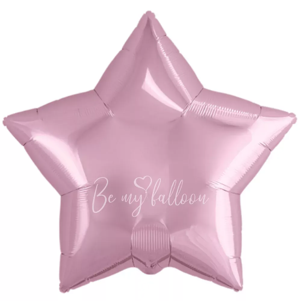 21" Helium foil gloss Pink Star balloon
