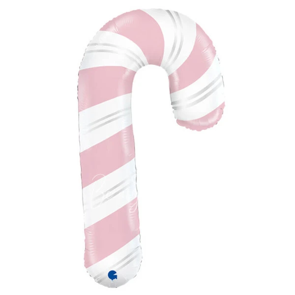 41" Helium foil Pink Candy Cane balloon
