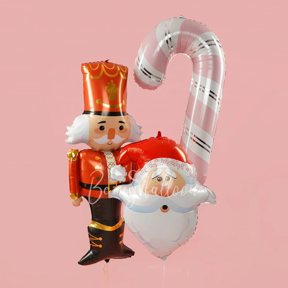 41" Helium foil Pink Candy Cane balloon