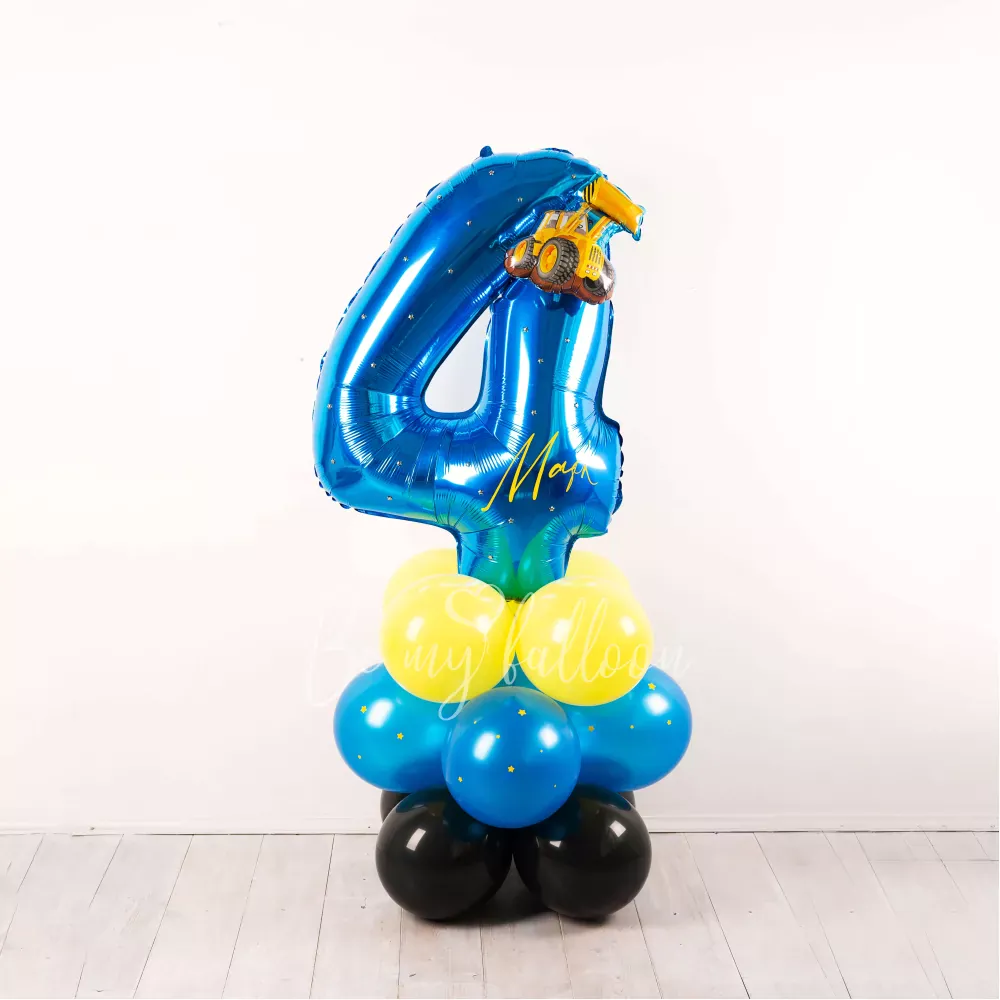 Композиция из шаров Любитель Машин! на Четвертый День Рождения