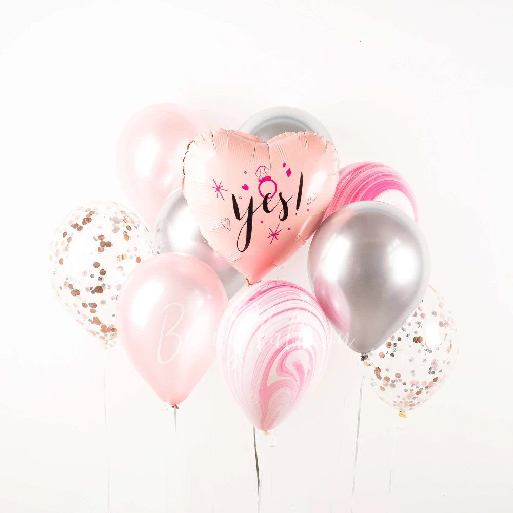 She said Yes! Balloon Bouquet