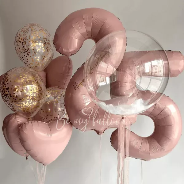 Букет шаров Счастливые 25