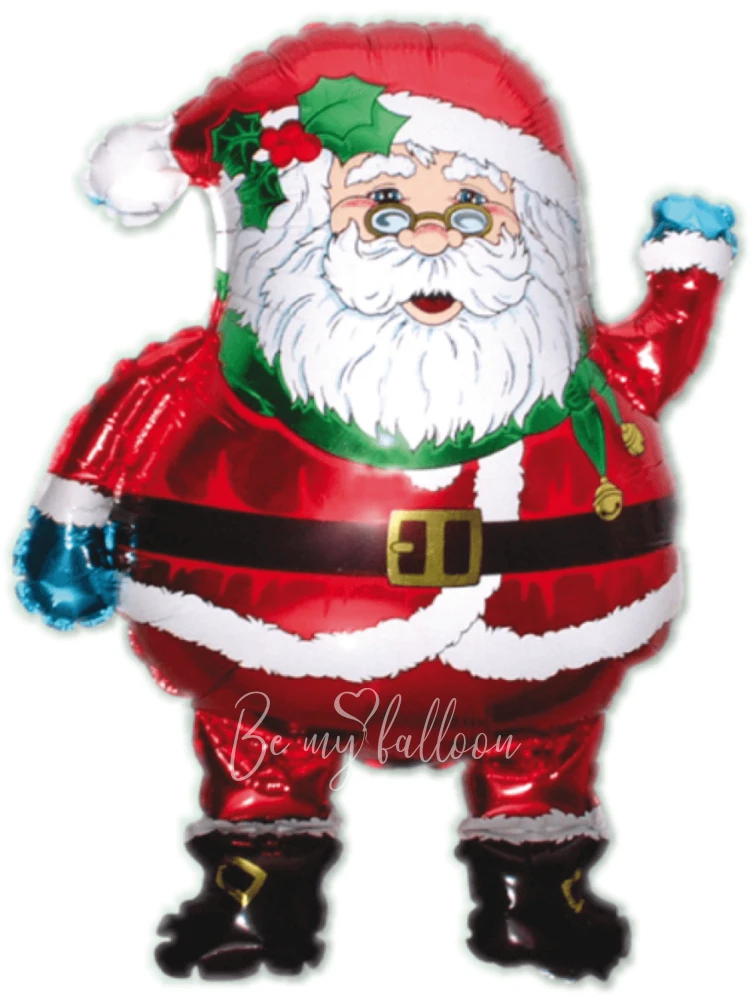 30" Helium foil Red Hat Santa balloon