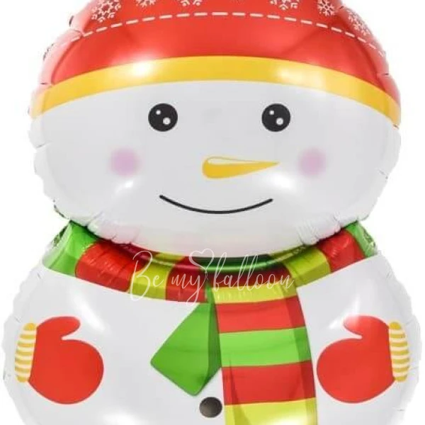 32" Helium foil Happy Snowman balloon