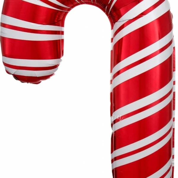 33" Helium foil Red Candy Cane balloon
