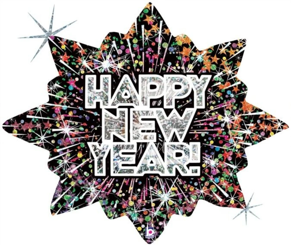 32" Helium foil New Year Eve's Fireworks balloon