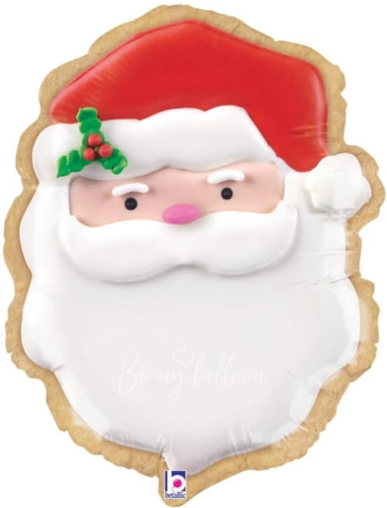 24" Helium foil Ginger Bread Santa balloon