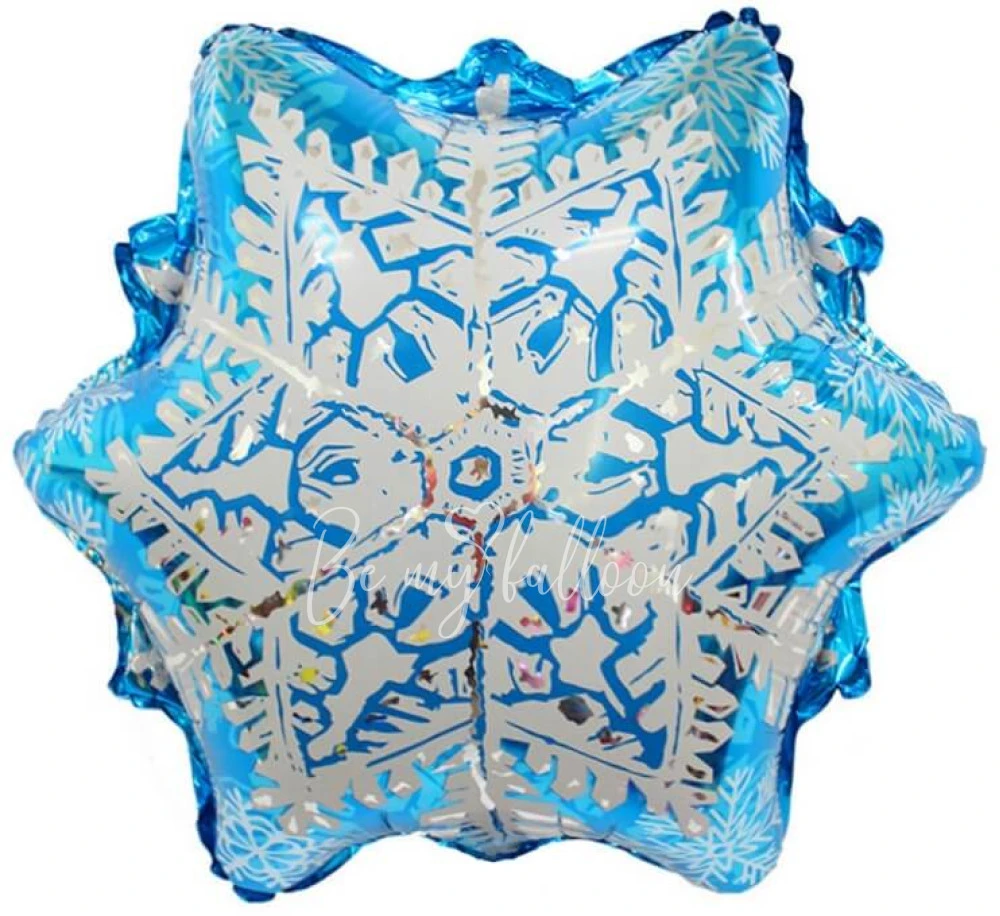 20" Helium foil Snowflake balloon