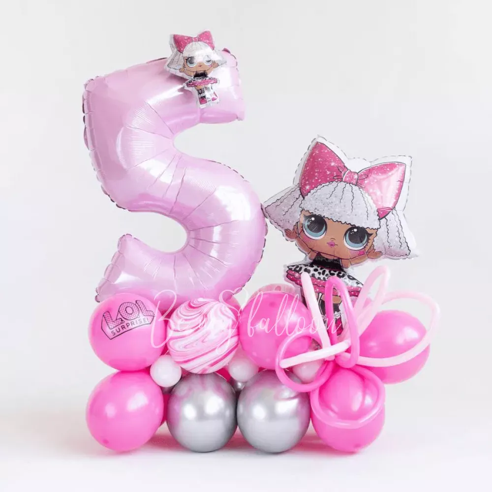 تكوين بالون عيد ميلاد LOL المملوء بالهواء