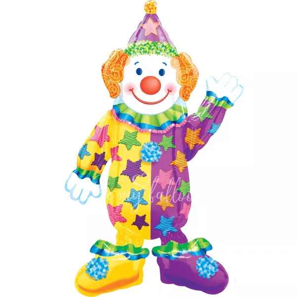 44" Шар из фольги под воздух Клоун