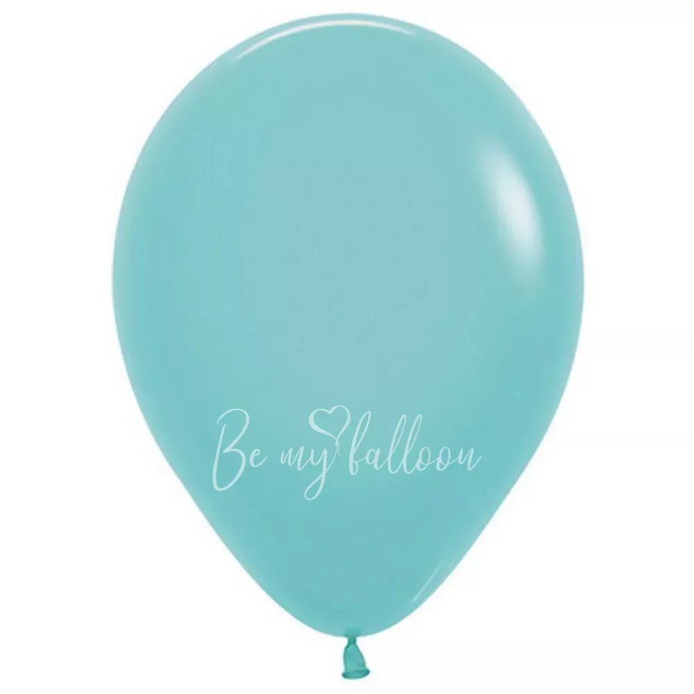 12" Helium fashion aquamarine 037 plain balloon
