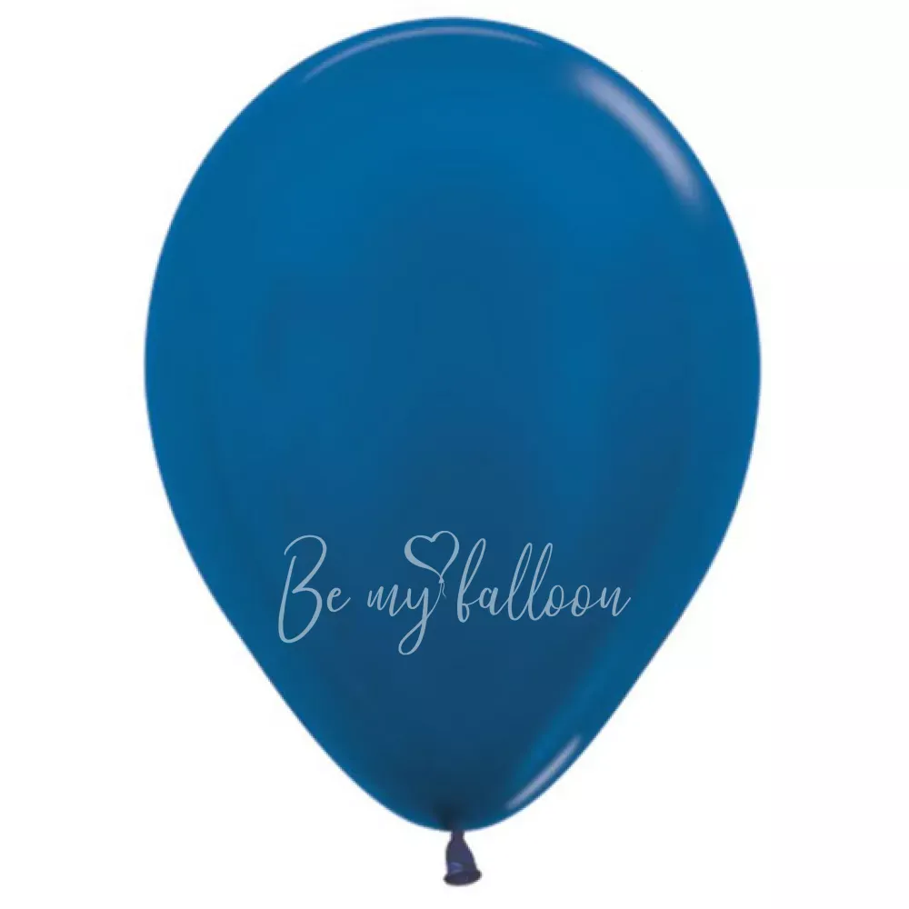 12" Helium metallic blue 540 plain balloon