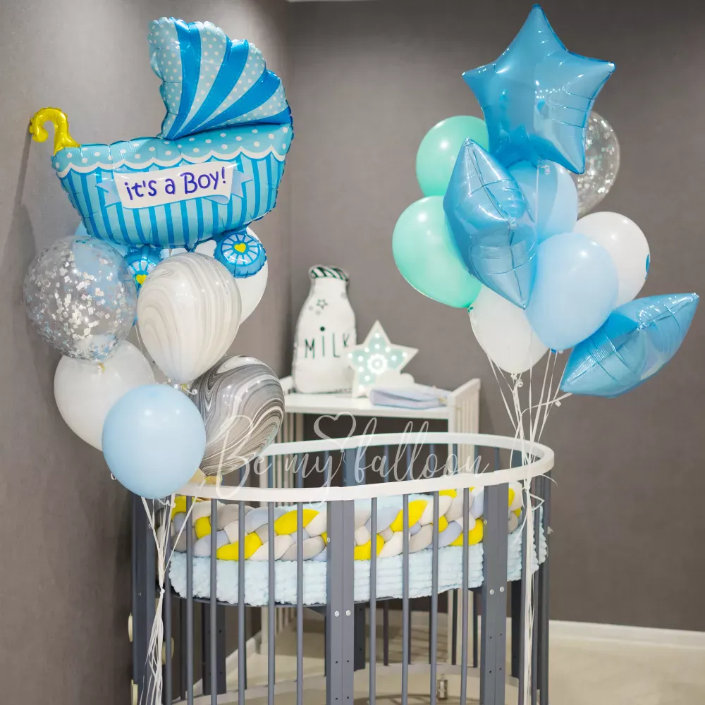 It's our boy! Balloon bouquet