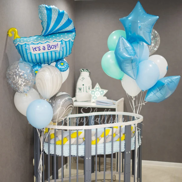 It's our boy! Balloon bouquet