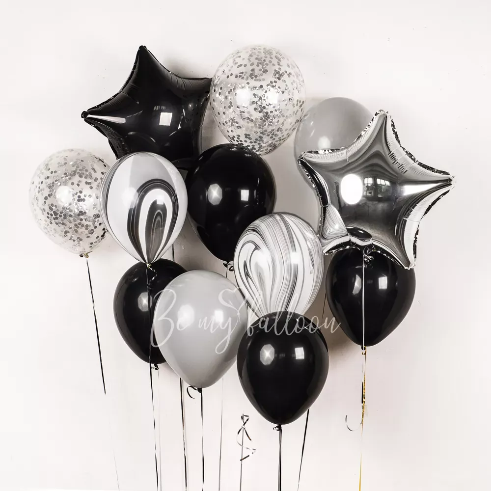 Shades of Grey Balloon Bouquet