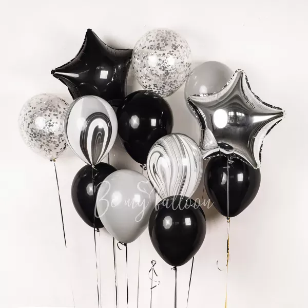 Shades of Grey Balloon Bouquet