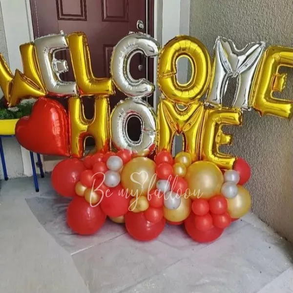 Welcome Home! balloon composition