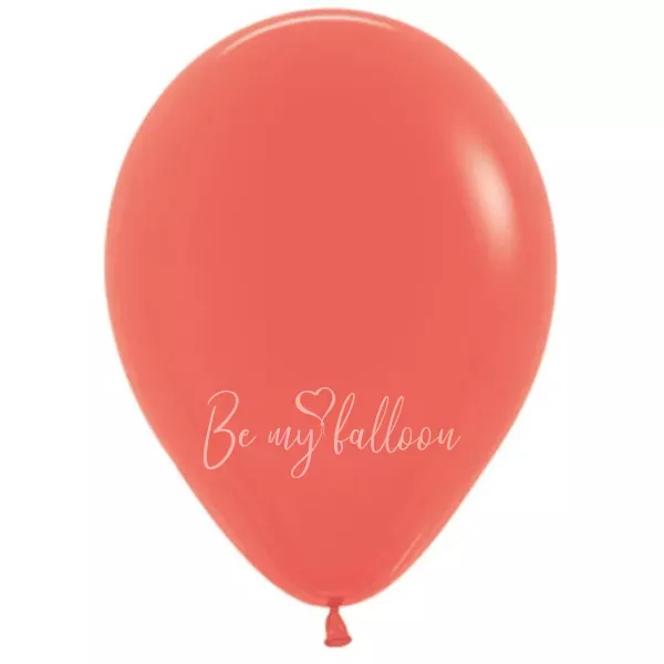 12" Helium fashion coral 063 plain balloon