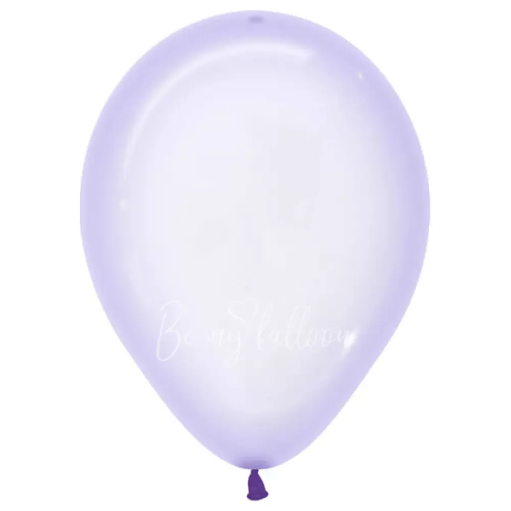 12" Helium crystal lilac 350 plain balloon