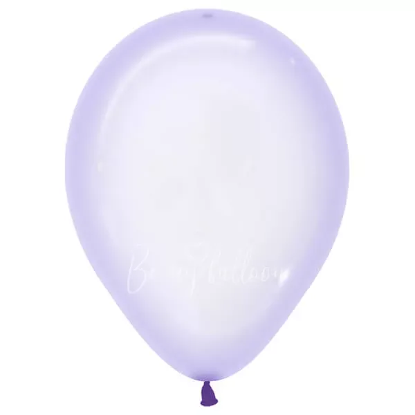 12" Helium crystal lilac 350 plain balloon