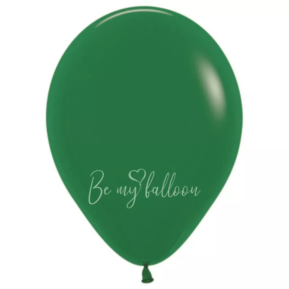 12" Helium fashion forest green 032 plain balloon