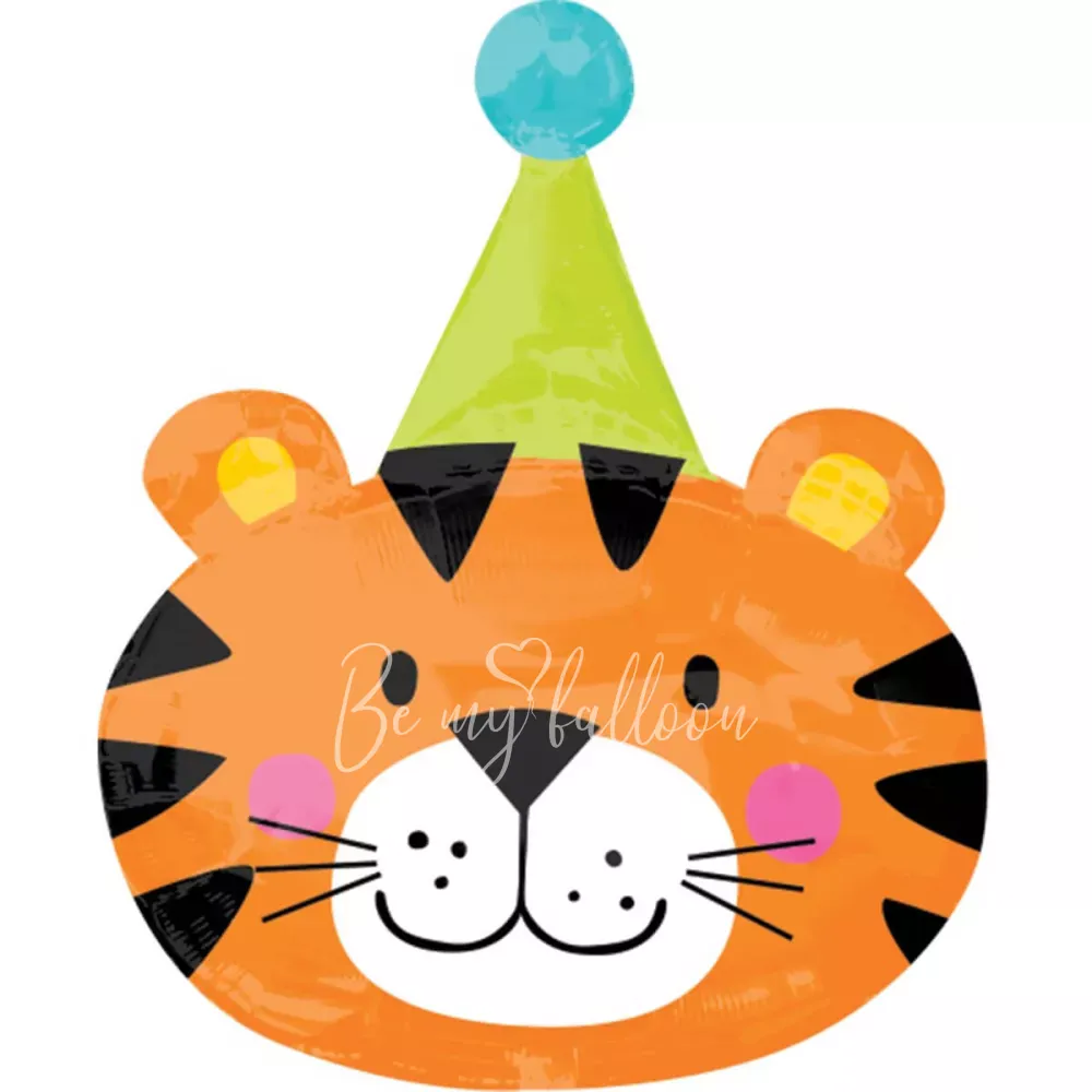 24" Helium foil Circus Tiger balloon