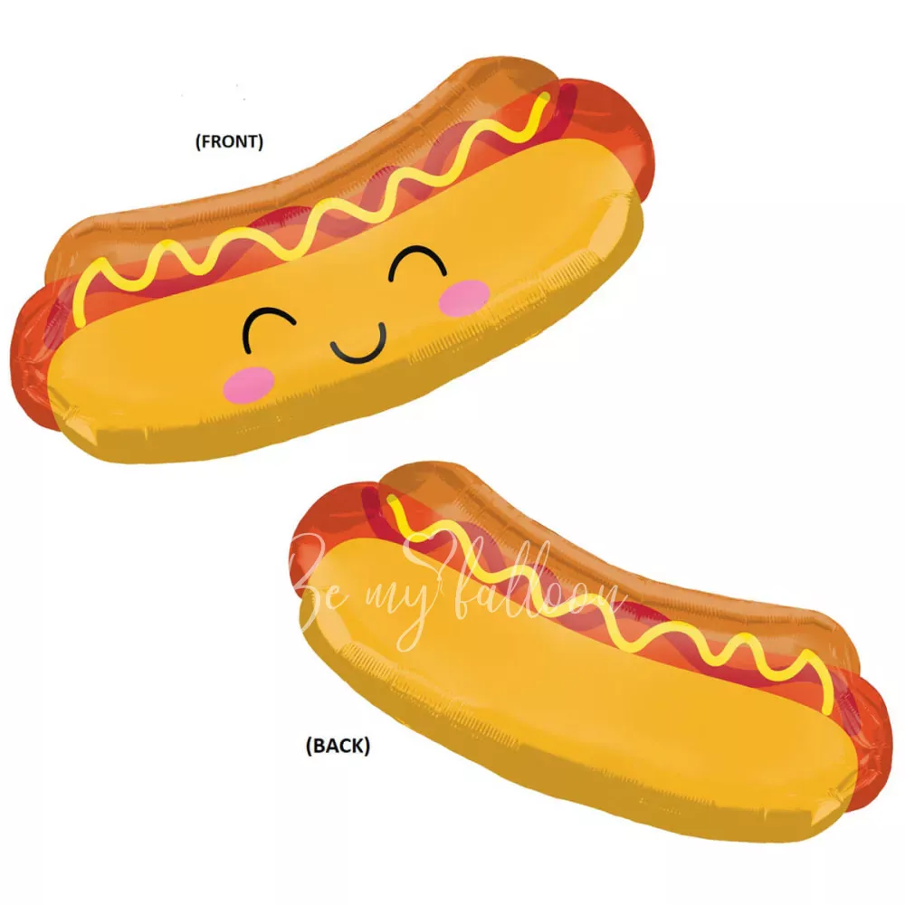 83x38см Шар из фольги Счастливый Хот Дог