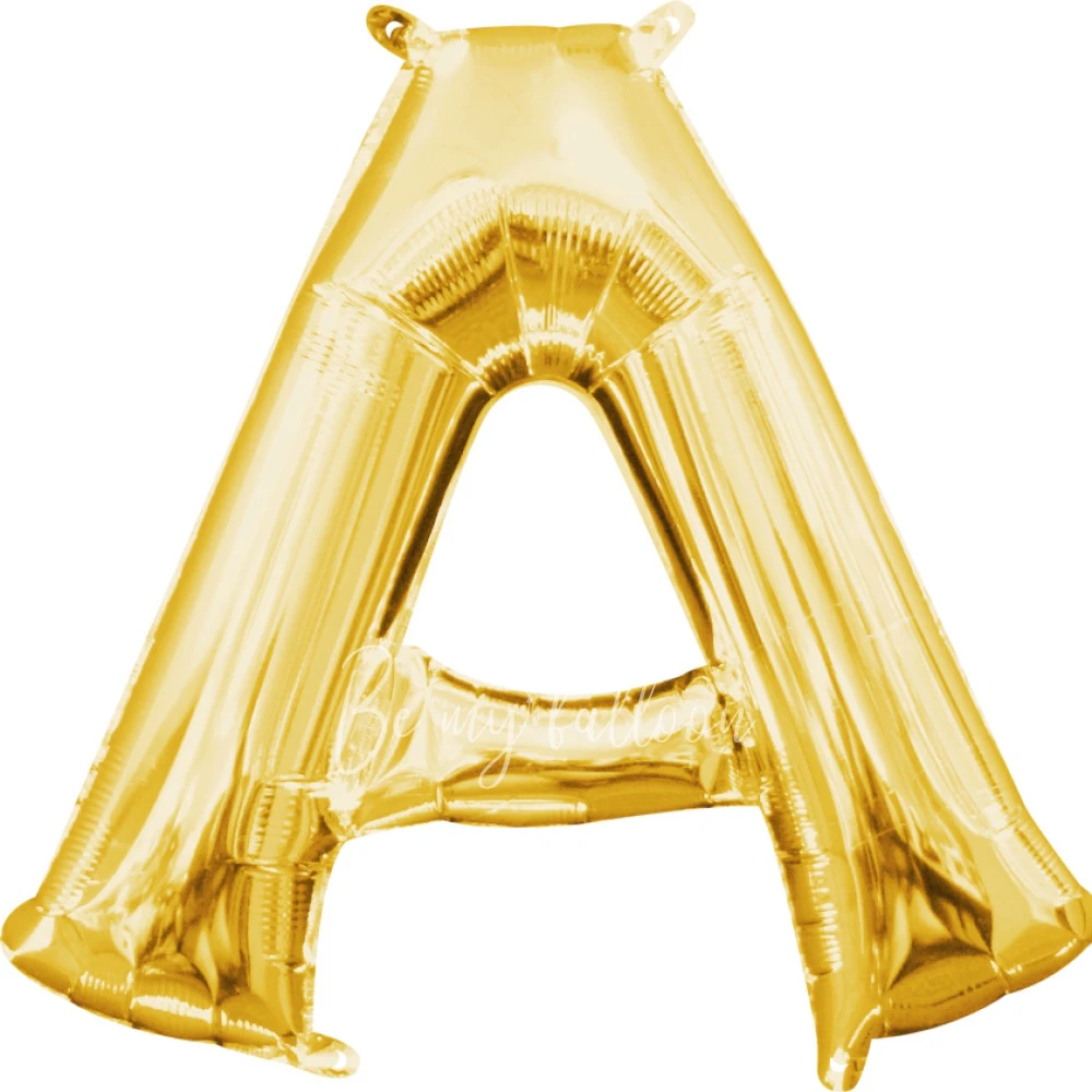 40" بالون هيليوم فويل حرف A اللون ذهبي لامع