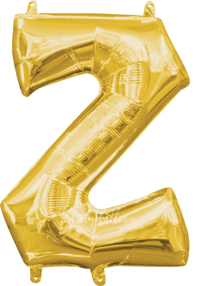 40" Helium foil gloss Gold Letter Z balloon