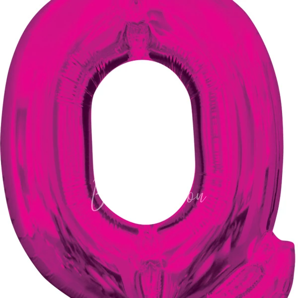 40" Шар из фольги Буква Q фуксия глянец