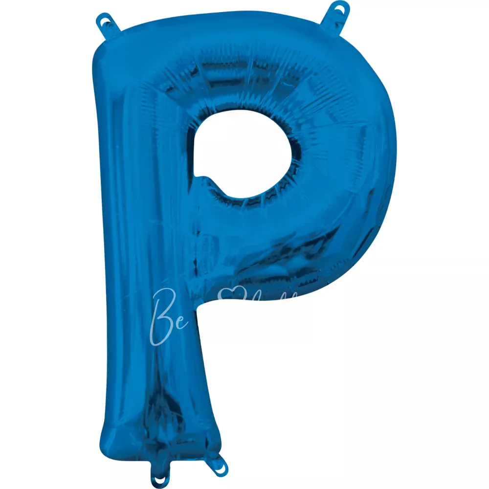 40" Шар из фольги Буква P синий глянец