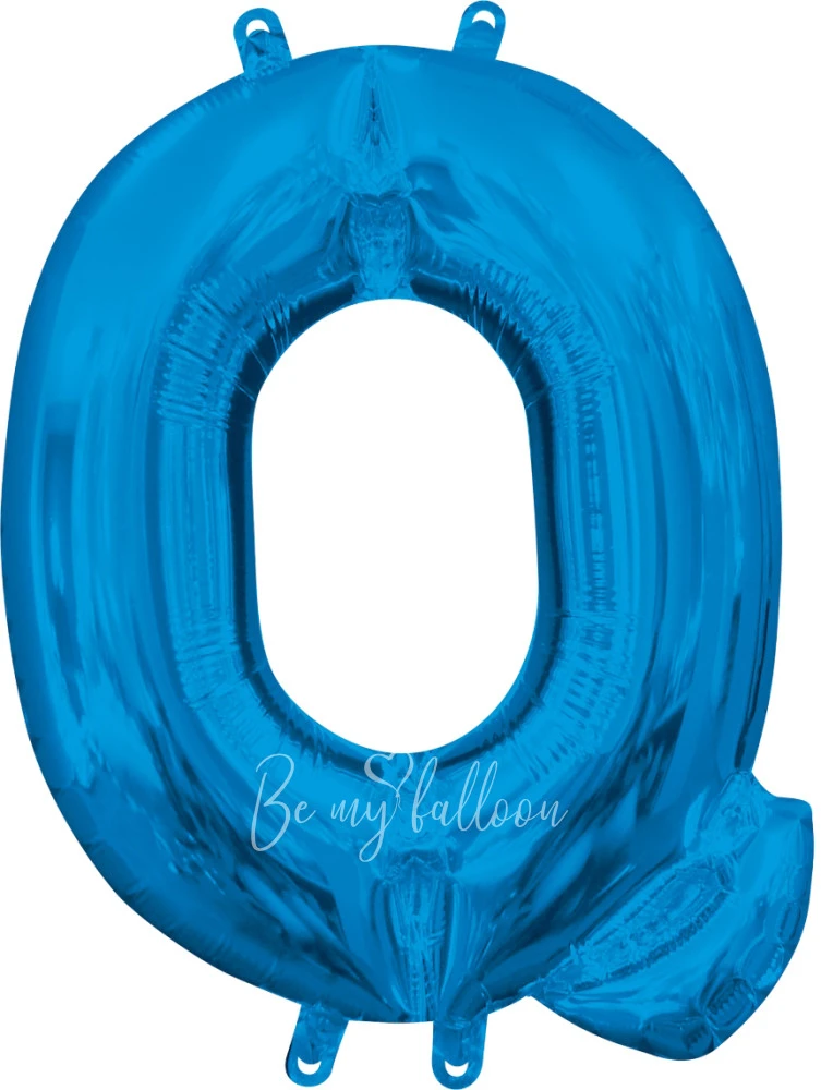 40" Шар из фольги Буква Q синий глянец