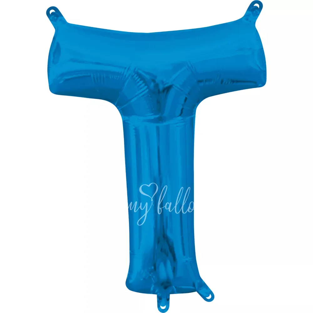 40" Шар из фольги Буква T синий глянец