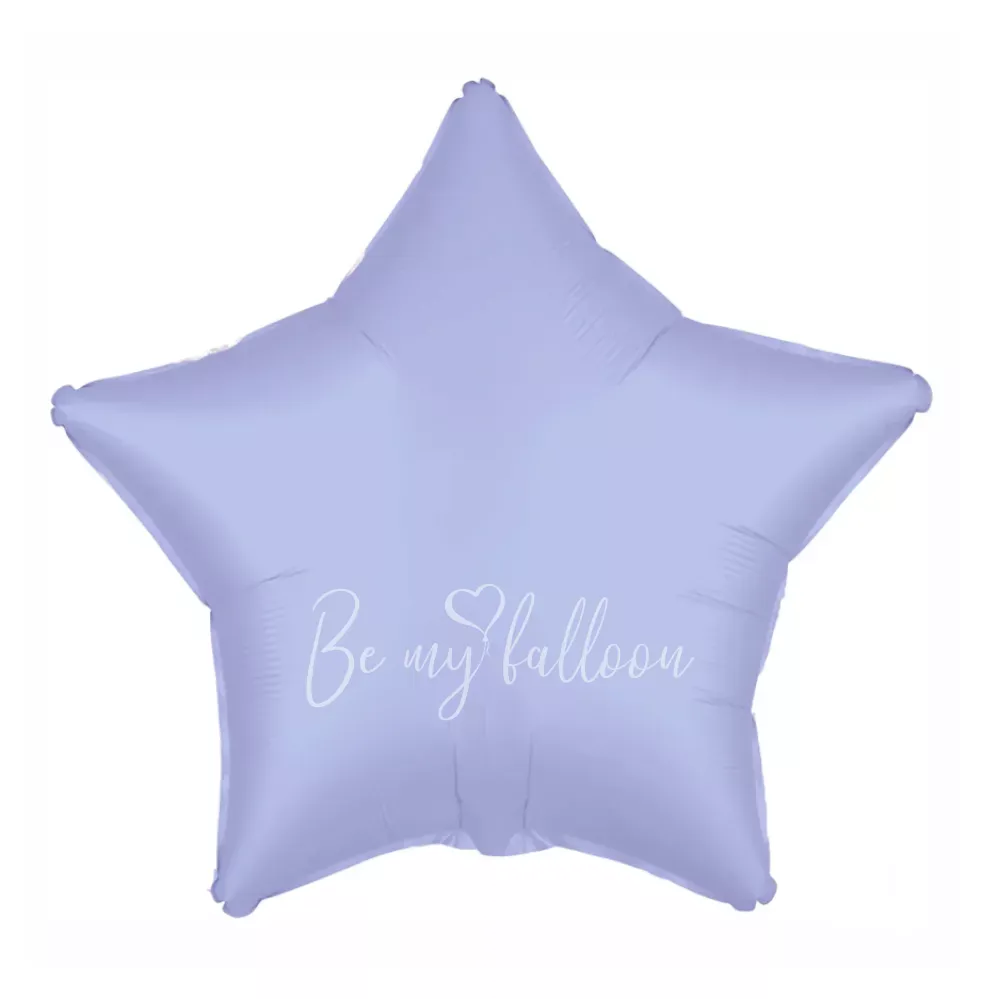 21" Helium foil satin Light blue Star balloon