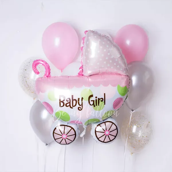 Baby Girl Balloon Bouquet