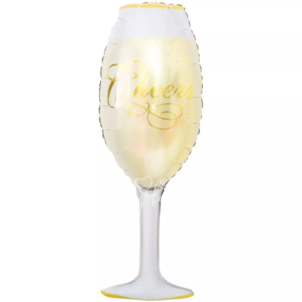 39" Helium foil Champagne Glass balloon